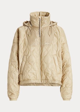Beżowe damskie kurtki Ripstop Packable marki Ralph Lauren