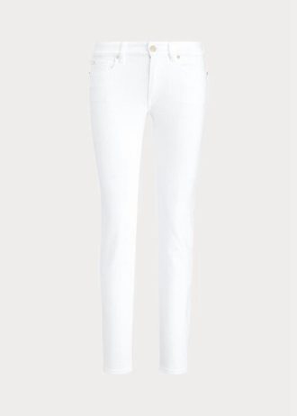 Białe damskie jeansy Ralph Lauren 400 Matchstick