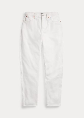 Białe damskie jeansy Ralph Lauren Carrot