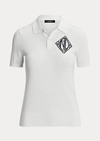 Białe damskie koszulki polo Ralph Lauren Jersey