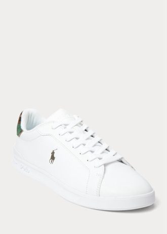 Białe / Moro męskie trampki Ralph Lauren Heritage Court II