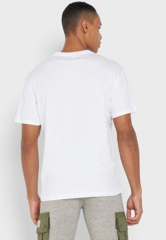 Białe męskie koszulki Ralph Lauren Essential z okrągłym dekoltem