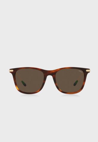 Brązowe męskie okulary przeciwsłoneczne Ralph Lauren 0Ph4179U Aviator