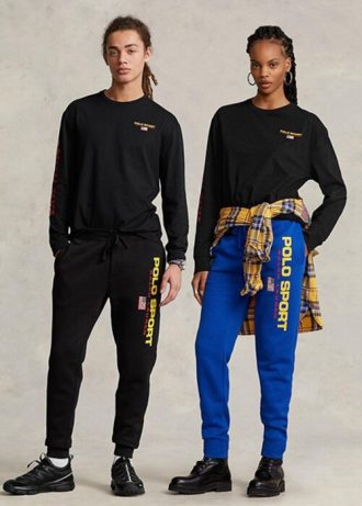 Czarne męskie koszulki sportowe Ralph Lauren Classic Fit Polo