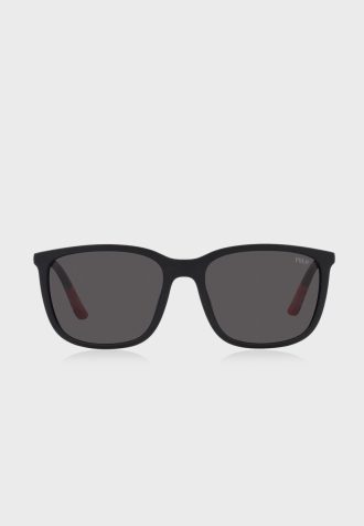 Czarne męskie okulary przeciwsłoneczne Ralph Lauren 0Ph4185U Wayfarers