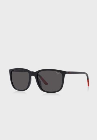 Czarne męskie okulary przeciwsłoneczne Ralph Lauren 0Ph4185U Wayfarers