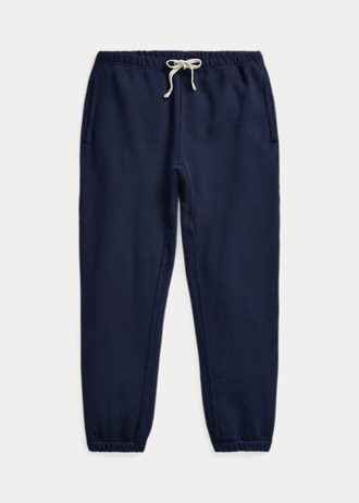 Damskie spodnie dresowe z polaru Ralph Lauren w kolorze granatowym