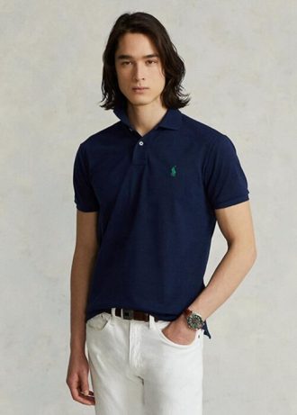 Granatowe męskie koszulki polo Ralph Lauren The Earth