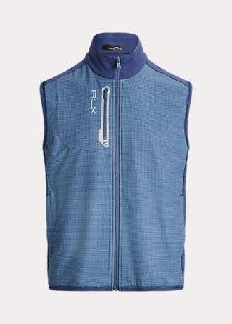 Jasnoniebieska męska kamizelka frotte Ralph Lauren Performance
