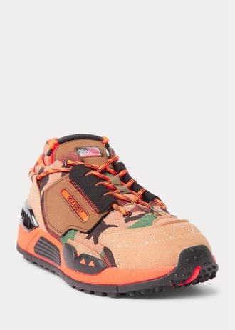 Męskie trampki Ralph Lauren PS200 w kolorze kamuflażowym / brązowym