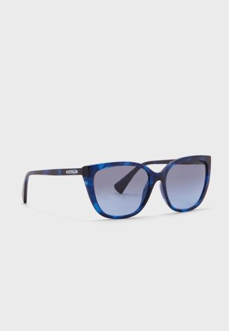 Niebieskie damskie okulary przeciwsłoneczne Ralph Lauren 0Ra5274 Wayfarer