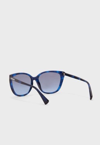 Niebieskie damskie okulary przeciwsłoneczne Ralph Lauren 0Ra5274 Wayfarer