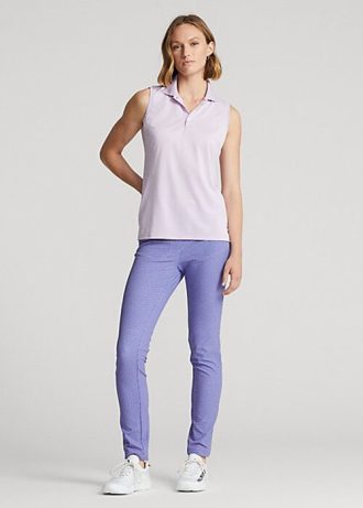 Niebieskie damskie spodnie Ralph Lauren Slim Stretch