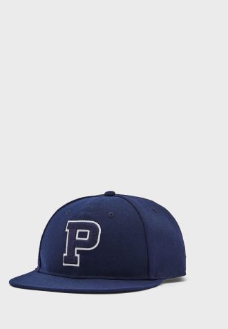 Niebieskie męskie czapki z logo Ralph Lauren z zakrzywionym daszkiem