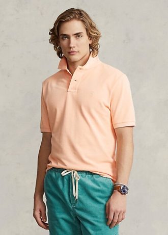 Pomarańczowe męskie koszulki polo Ralph Lauren RL Origin