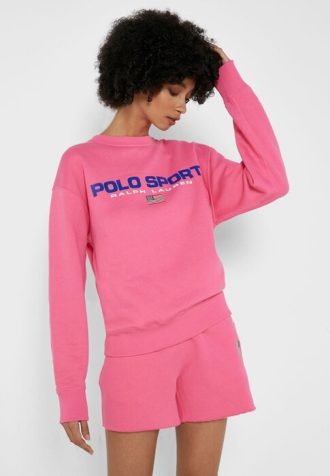 Różowe damskie bluzy polo Ralph Lauren
