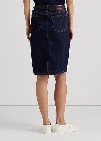 Spódnice jeansowe damskie Ralph Lauren w kolorze granatowym