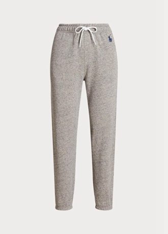 Szare damskie spodnie sportowe z polaru Ralph Lauren