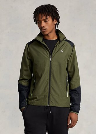 Wodoodporne kurtki ripstop marki Ralph Lauren w kolorze oliwkowym dla mężczyzn