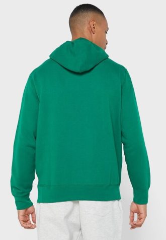 Zielona męska bluza z kapturem z logo Ralph Lauren