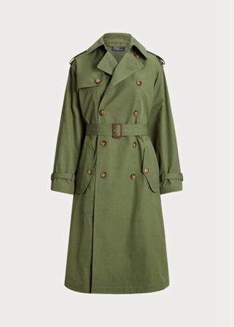 Zielone damskie płaszcze Poplin Ralph Lauren