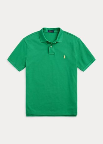 Zielone męskie koszulki polo Ralph Lauren The Iconic z siateczki