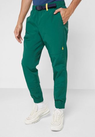 Zielone męskie spodnie dresowe Ralph Lauren Essential